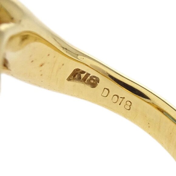 Ring 18K Sapphire Diamond Gold C1128 #51 186819 - Picture 3 of 4